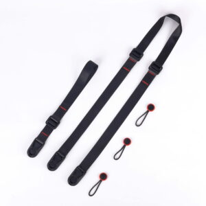 BLACKPIXEL Glide mini black strap with wristlink for cameras and drones|3in1 style (neck,sling,shoulder)|Adjustable (1450-830mm)