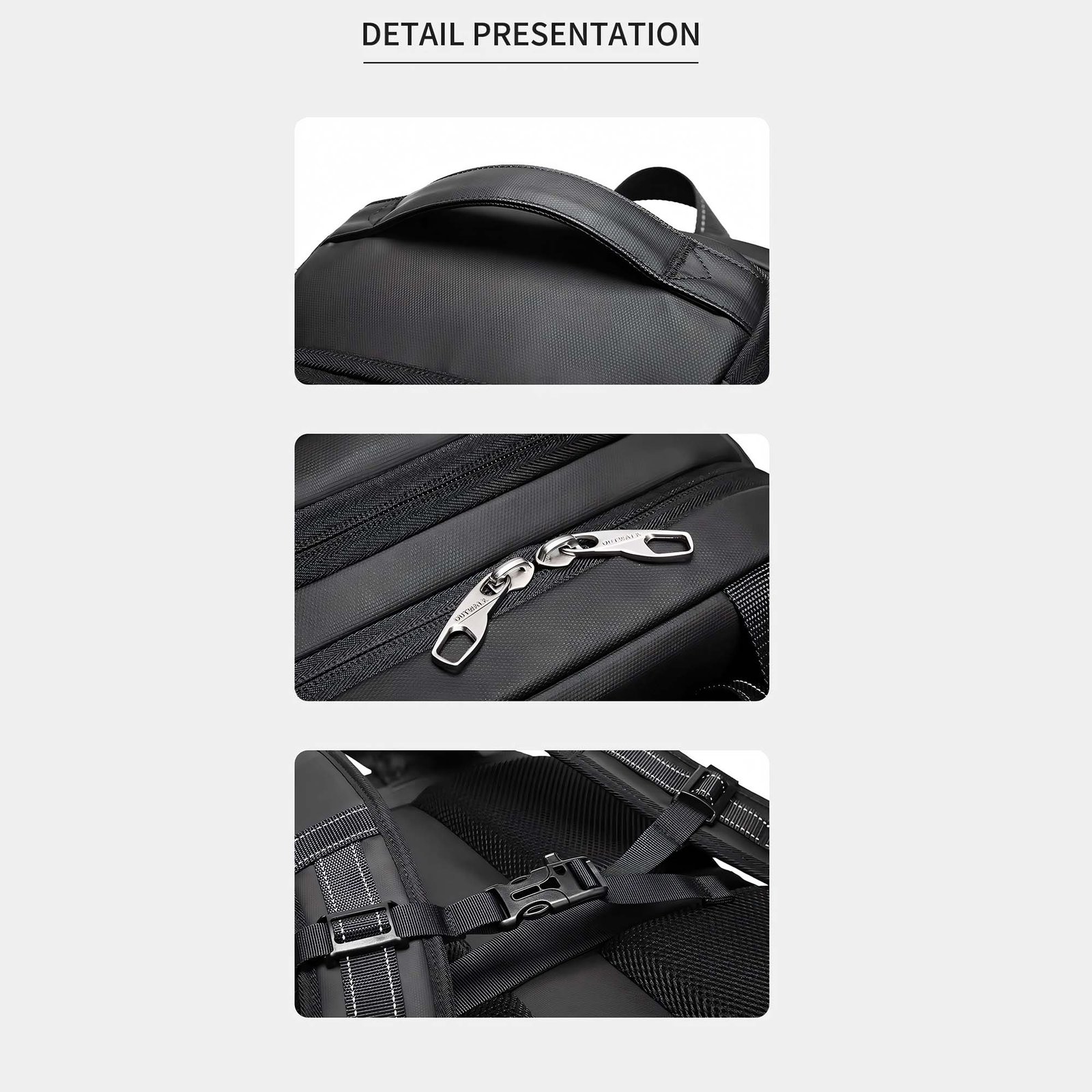 BLACKPIXEL Camera & Laptop Backpack (48x31x22 cm) - Convertible Oxford Camera Bag with Removable Cubes, Fits 17" Laptop, TSA Lock, Tripod Holder - Black
