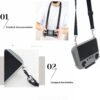 BLACKPIXEL Adjustable Neck Lanyard Strap for DJI RC/RC Pro Remote Controllers with Screen – Compatible with Mavic 3, Mini 3 Pro & Air 2S – Includes Screws & Gaskets, Total Length 146 cm