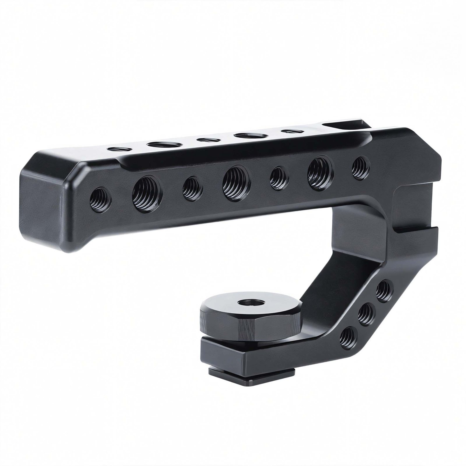 BLACKPIXEL Triple Cold-Shoe Camera Handle, Universal ARRI/NATO Mount, 15mm Rod Clamp, Adjustable Grip, Multiple 1/4-20 & 3/8-16 Threads
