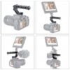BLACKPIXEL Triple Cold-Shoe Camera Handle, Universal ARRI/NATO Mount, 15mm Rod Clamp, Adjustable Grip, Multiple 1/4-20 & 3/8-16 Threads