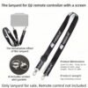 BLACKPIXEL Adjustable Neck Lanyard Strap for DJI RC/RC Pro Remote Controllers with Screen – Compatible with Mavic 3, Mini 3 Pro & Air 2S – Includes Screws & Gaskets, Total Length 146 cm