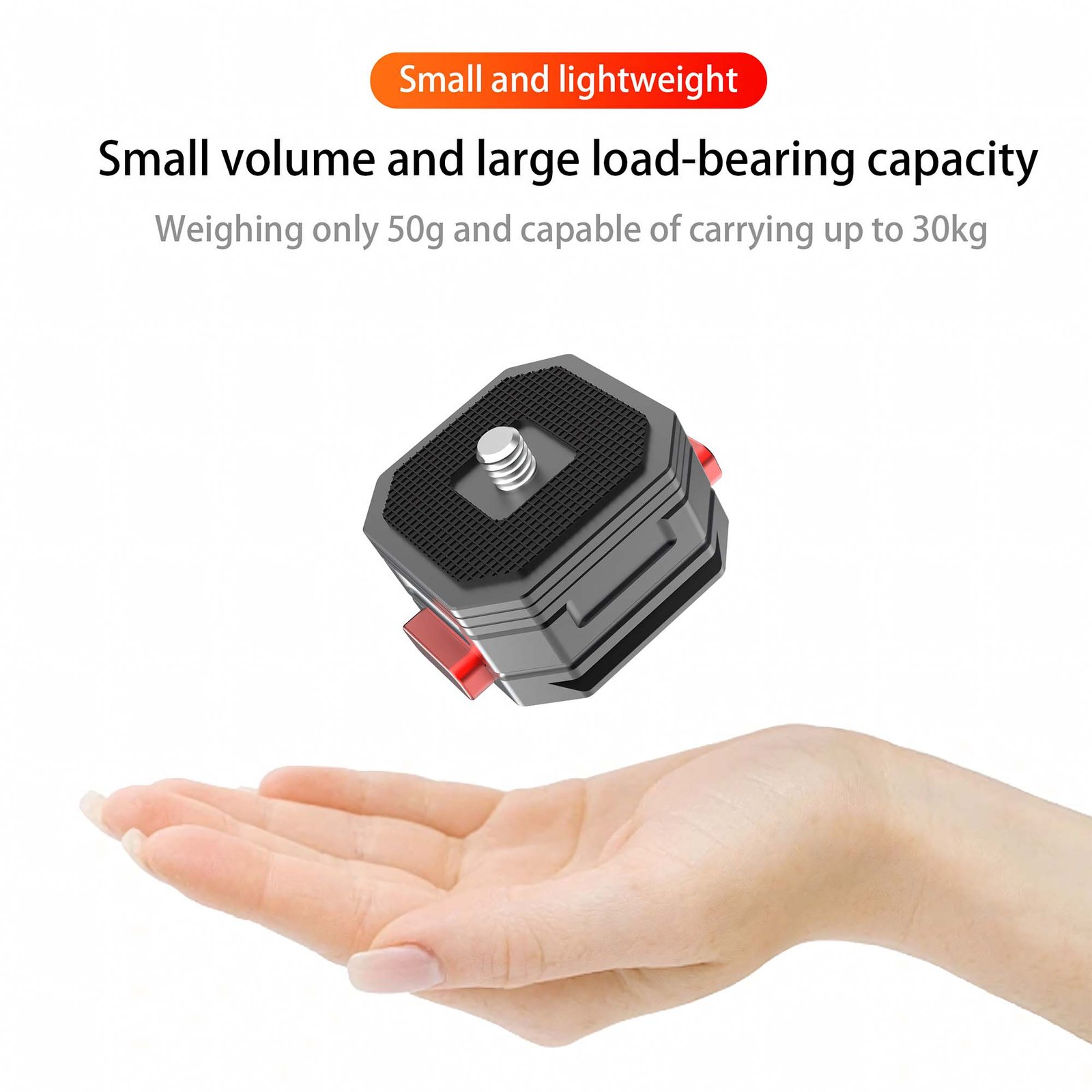 BLACKPIXEL Camera Quick Release Mount Adapter, 38mm, Sliding Lock Mechanism, Anti-Slip Plate, Compatible with DSLR and Tripod