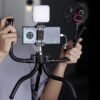 Goocong Flexible Tripod for iPhone, Phone Camera with Cell Phone Mount for iPhone 13, Samsung Smartphone, DSLR Canon, Nikon Camera