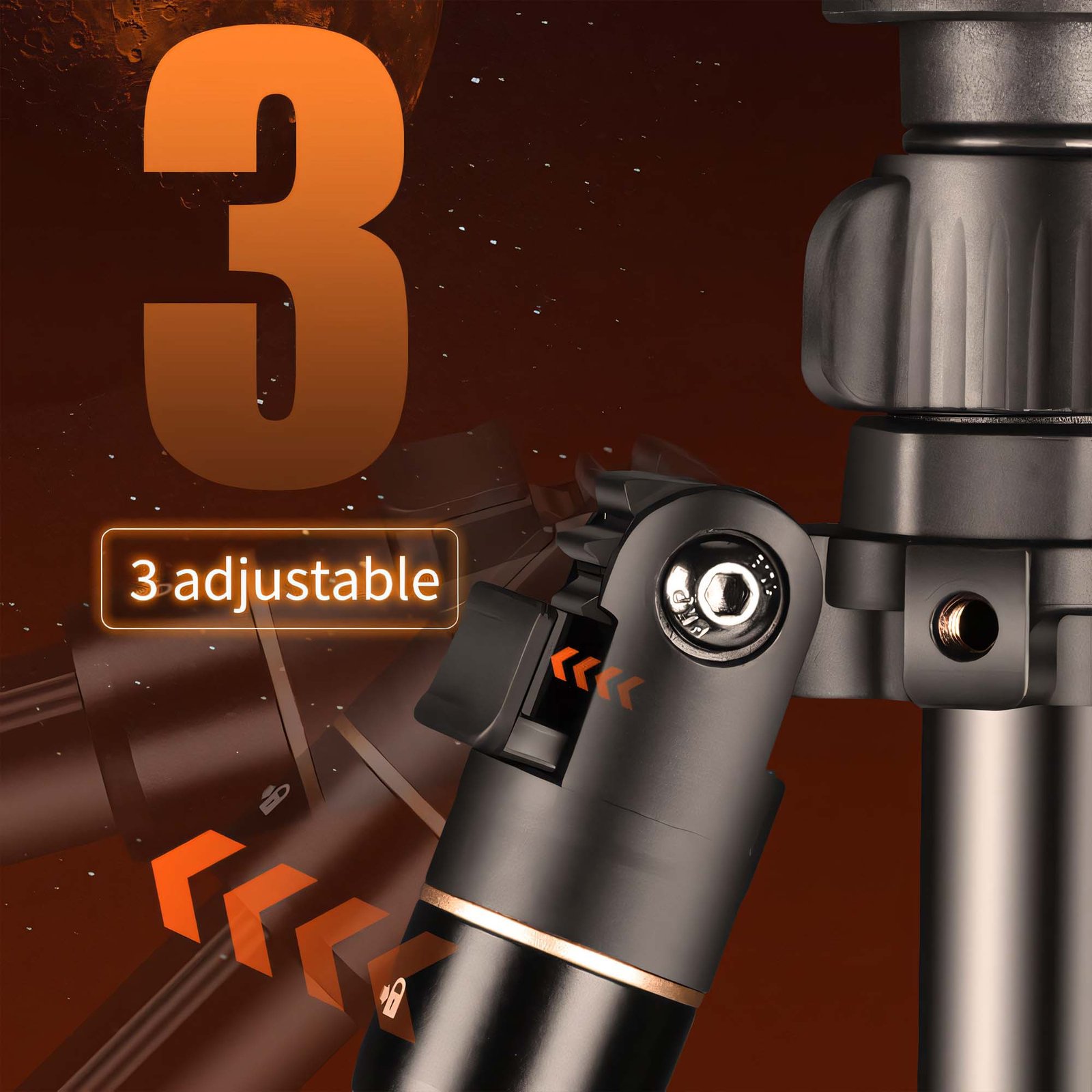 BLACKPIXEL Professional Camera Tripod, 145.3 cm Extended Height, 6 kg Load Capacity, Aluminium Travel Tripod and Monopod with Ball Head, Quick Release Plate