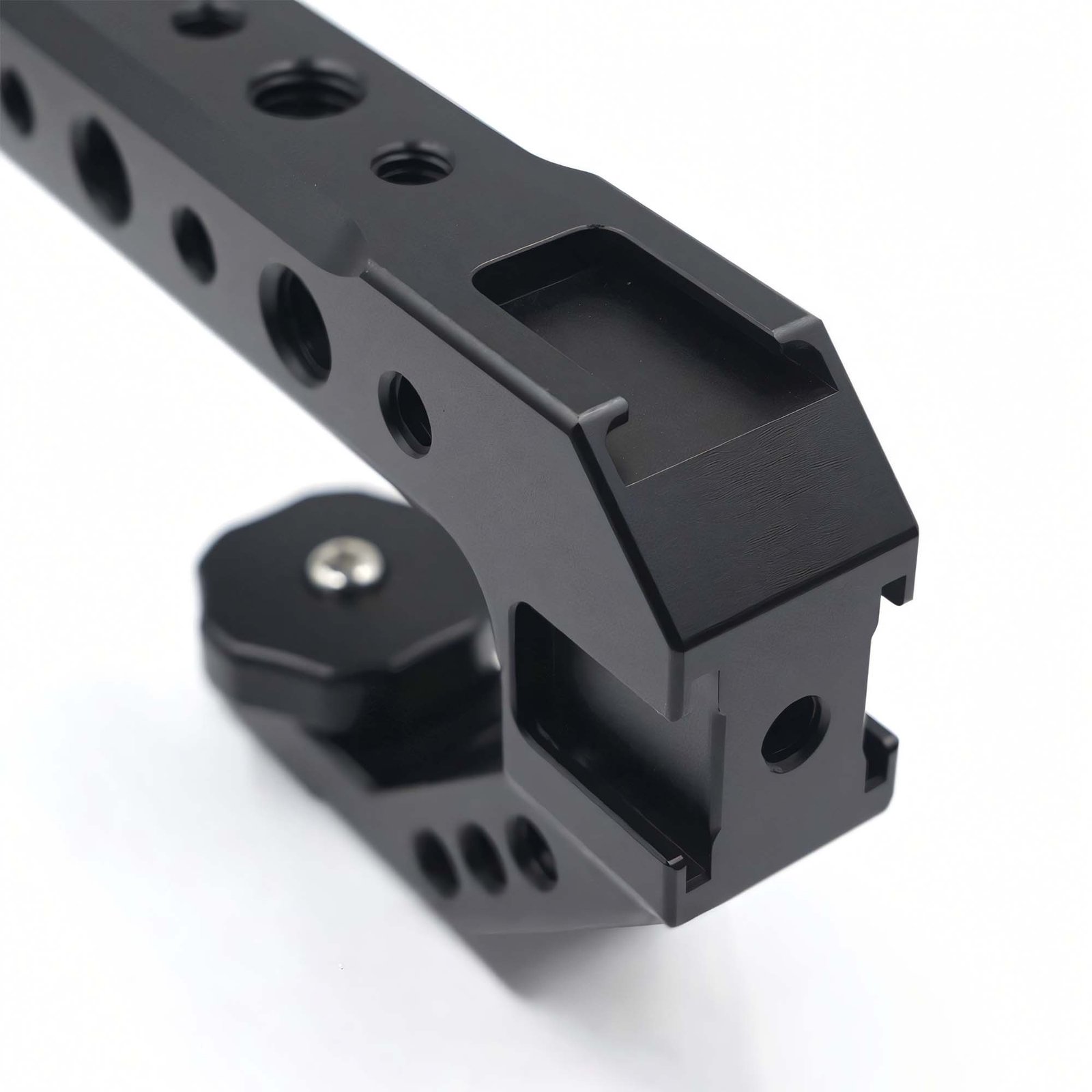 BLACKPIXEL Triple Cold-Shoe Camera Handle, Universal ARRI/NATO Mount, 15mm Rod Clamp, Adjustable Grip, Multiple 1/4-20 & 3/8-16 Threads