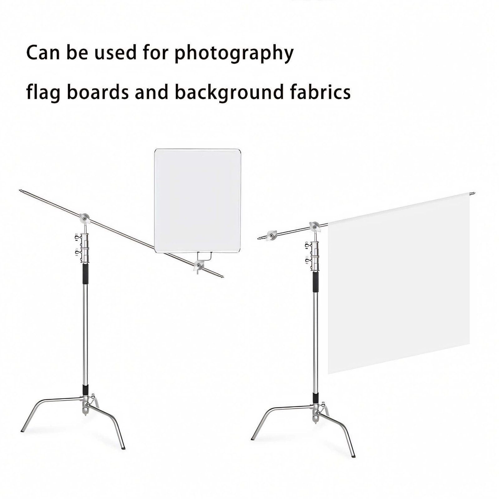 BLACKPIXEL Photography Clamp - 360° Rotating Grip Head with 4 Apertures, Heavy Duty C-Stand Mount