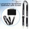 BLACKPIXEL Adjustable Neck Lanyard Strap for DJI RC/RC Pro Remote Controllers with Screen – Compatible with Mavic 3, Mini 3 Pro & Air 2S – Includes Screws & Gaskets, Total Length 146 cm