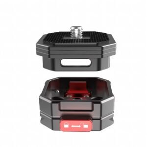 BLACKPIXEL Camera Quick Release Mount Adapter, 38mm, Sliding Lock Mechanism, Anti-Slip Plate, Compatible with DSLR and Tripod