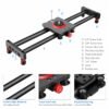 BLACKPIXEL 50 cm Aluminium Camera Slider, 1/4" & 3/8" Threads, Manual Dolly Track Rail, 5 kg Load Capacity, with Carry Bag – Compatible with DSLR, Mirrorless, Smartphones & Action Cameras