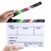 BLACKPIXEL Professional Film Clapboard 30x25 cm | Acrylic Director Slate with Magnetic Color Clapper | Dry Erase Movie Clapper Board with Marker & Eraser | Film Making, YouTube & Video Shoot