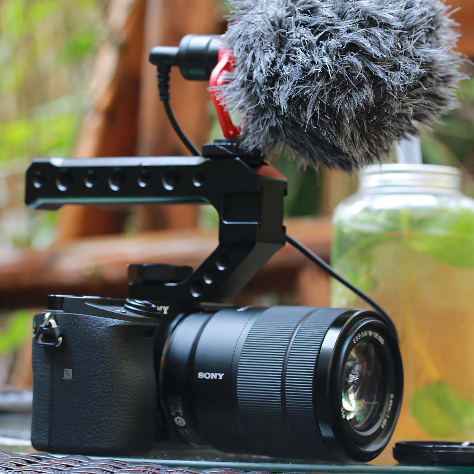 BLACKPIXEL Triple Cold-Shoe Camera Handle, Universal ARRI/NATO Mount, 15mm Rod Clamp, Adjustable Grip, Multiple 1/4-20 & 3/8-16 Threads