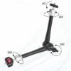 BLACKPIXEL Magic Arm, 28 cm Adjustable Friction Arm with Dual Ball Head, 360° Rotation, 5.5 lbs Load Capacity, for Cameras, Monitors, Lights