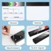 BLACKPIXEL Professional Film Clapboard 30x25 cm | Acrylic Director Slate with Magnetic Color Clapper | Dry Erase Movie Clapper Board with Marker & Eraser | Film Making, YouTube & Video Shoot