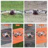 BLACKPIXEL Portable Drone Landing Pad, 50x50 cm Double-Sided, Orange/Grey, Fast-Fold Design with Stakes – Compatible with DJI Mini, Air, Phantom, FPV Racing Drones