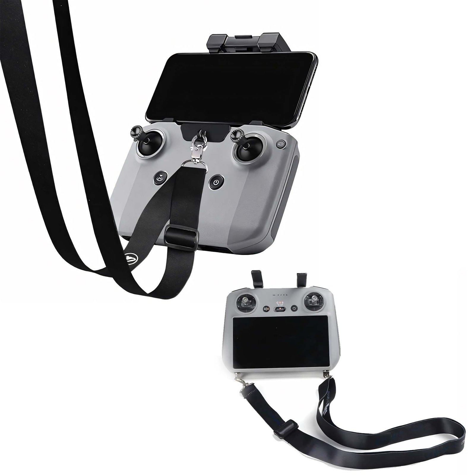BLACKPIXEL Adjustable Neck Lanyard Strap for DJI RC/RC Pro Remote Controllers with Screen – Compatible with Mavic 3, Mini 3 Pro & Air 2S – Includes Screws & Gaskets, Total Length 146 cm