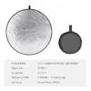 BLACKPIXEL 5-in-1 Collapsible Photography Light Reflector, 80cm/32-inch, Gold/Silver/White/Black/Diffuser Discs with Carrying Bag