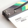 BLACKPIXEL Professional Film Clapboard 30x25 cm | Acrylic Director Slate with Magnetic Color Clapper | Dry Erase Movie Clapper Board with Marker & Eraser | Film Making, YouTube & Video Shoot