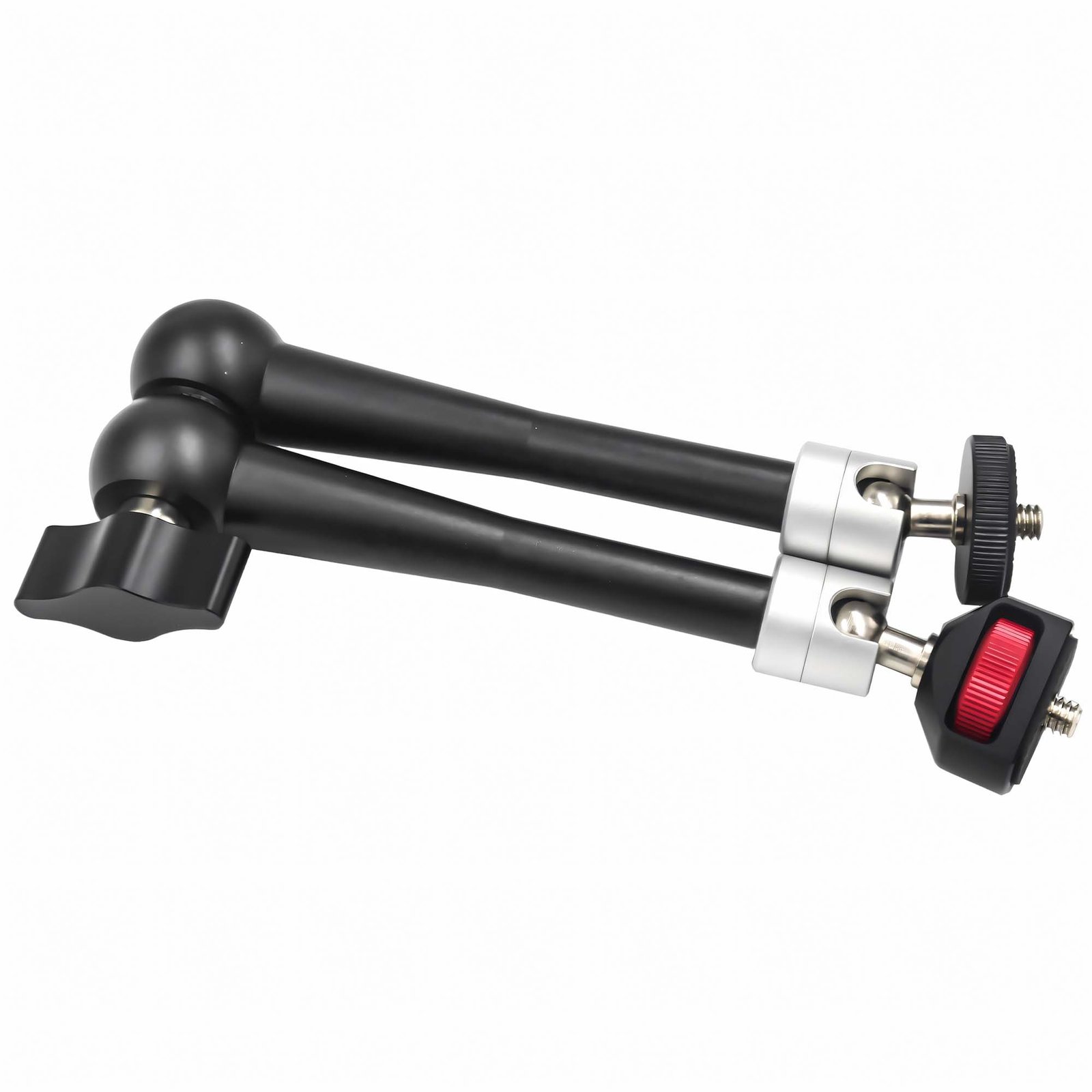 BLACKPIXEL Magic Arm, 28 cm Adjustable Friction Arm with Dual Ball Head, 360° Rotation, 5.5 lbs Load Capacity, for Cameras, Monitors, Lights