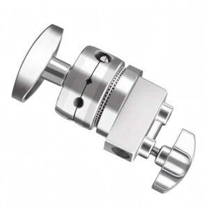 BLACKPIXEL Photography Clamp - 360° Rotating Grip Head with 4 Apertures, Heavy Duty C-Stand Mount