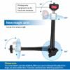 BLACKPIXEL Magic Arm, 28 cm Adjustable Friction Arm with Dual Ball Head, 360° Rotation, 5.5 lbs Load Capacity, for Cameras, Monitors, Lights