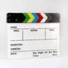 BLACKPIXEL Professional Film Clapboard 30x25 cm | Acrylic Director Slate with Magnetic Color Clapper | Dry Erase Movie Clapper Board with Marker & Eraser | Film Making, YouTube & Video Shoot