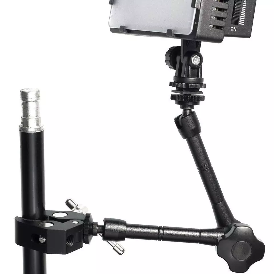 H6ef28d6083c1415cbae0be2a06513623D BLACKPIXEL Magic Arm, Quick Release Plate, DSLR Compatible, Black (only 11 INCH Magic arm)