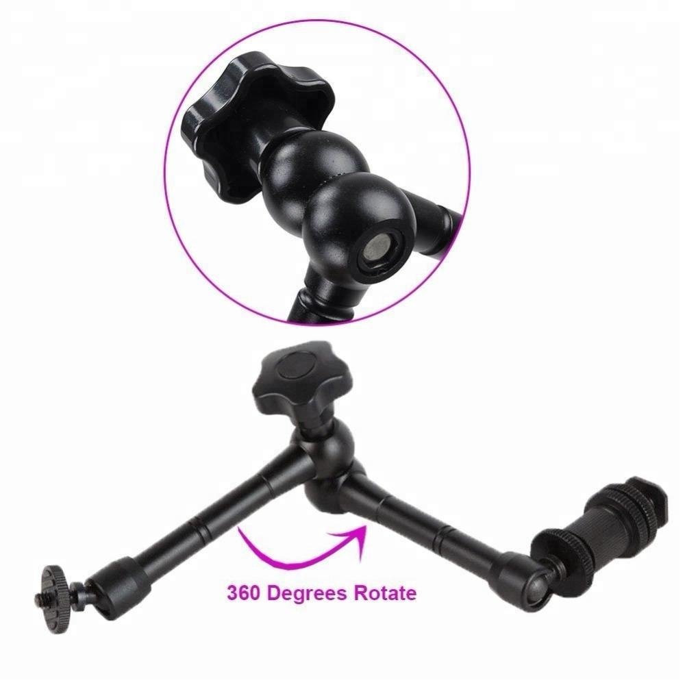 HTB1KLANqFGWBuNjy0Fbq6z4sXXap BLACKPIXEL Magic Arm, Quick Release Plate, DSLR Compatible, Black (only 11 INCH Magic arm)