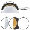 BLACKPIXEL 5-in-1 Collapsible Photography Light Reflector, 80cm/32-inch, Gold/Silver/White/Black/Diffuser Discs with Carrying Bag