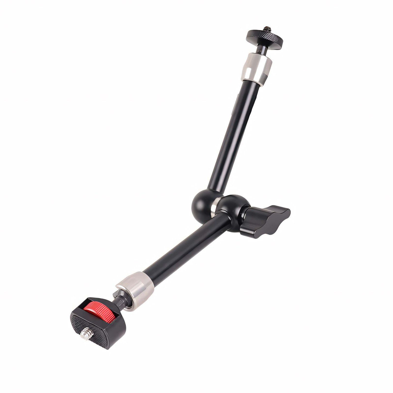 BLACKPIXEL Magic Arm, 28 cm Adjustable Friction Arm with Dual Ball Head, 360° Rotation, 5.5 lbs Load Capacity, for Cameras, Monitors, Lights