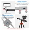 BLACKPIXEL 50 cm Aluminium Camera Slider, 1/4" & 3/8" Threads, Manual Dolly Track Rail, 5 kg Load Capacity, with Carry Bag – Compatible with DSLR, Mirrorless, Smartphones & Action Cameras