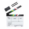 BLACKPIXEL Professional Film Clapboard 30x25 cm | Acrylic Director Slate with Magnetic Color Clapper | Dry Erase Movie Clapper Board with Marker & Eraser | Film Making, YouTube & Video Shoot