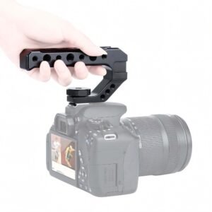BLACKPIXEL Triple Cold-Shoe Camera Handle, Universal ARRI/NATO Mount, 15mm Rod Clamp, Adjustable Grip, Multiple 1/4-20 & 3/8-16 Threads
