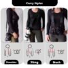 BLACKPIXEL Glide pro quick release black strap for camera,drones|3 in 1 style (sling,neck,shoulder)| Adjustable(145-99 cm)