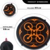 BLACKPIXEL Drone Landing Pad, Portable Foldable Helipad with Carrying Case, Orange and Black