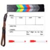 BLACKPIXEL Clapboard pro with anti slip Wristlink strap and 2 marker with eraser for Filmmakers| clapper size (30cm x 25cm) thickness (c 30mm,b 5mm)