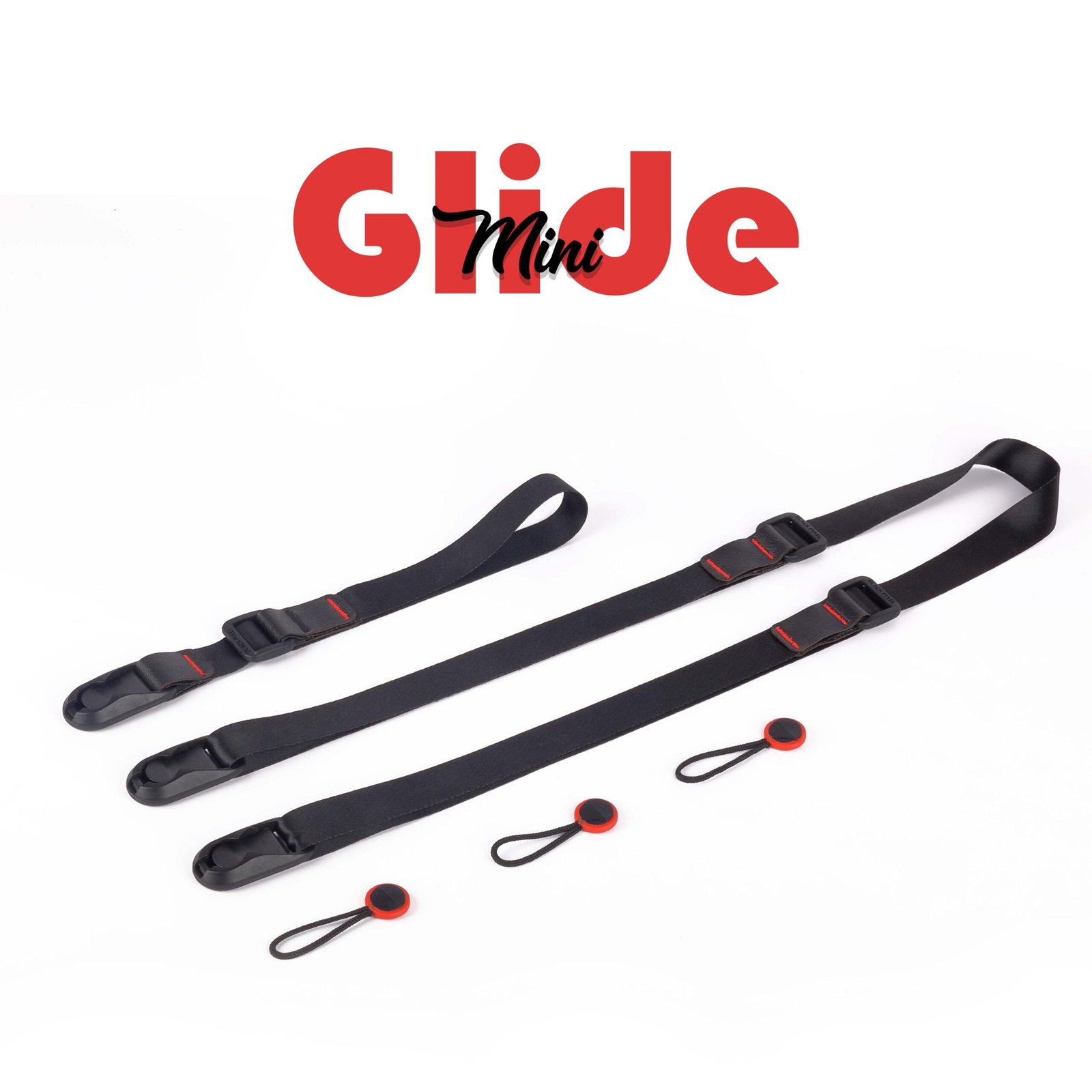 BLACKPIXEL Glide mini black strap with wristlink for cameras and drones|3in1 style (neck,sling,shoulder)|Adjustable (1450-830mm)