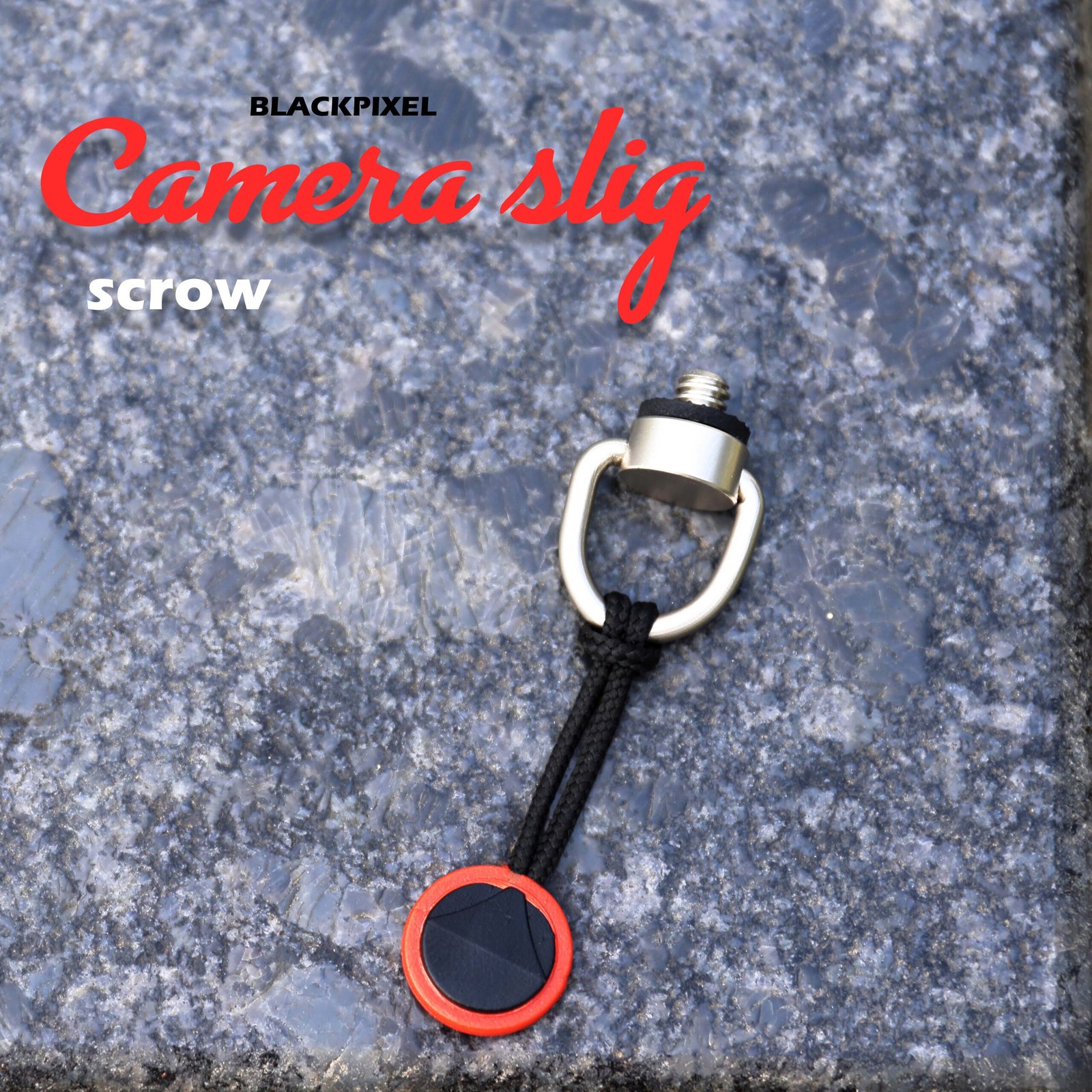BLACKPIXEL Camera Sling screw | D ring | coated stainless steel | 1/4 thread | for all camera accessories