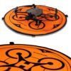 BLACKPIXEL Drone Landing Pad, Portable Foldable Helipad with Carrying Case, Orange and Black