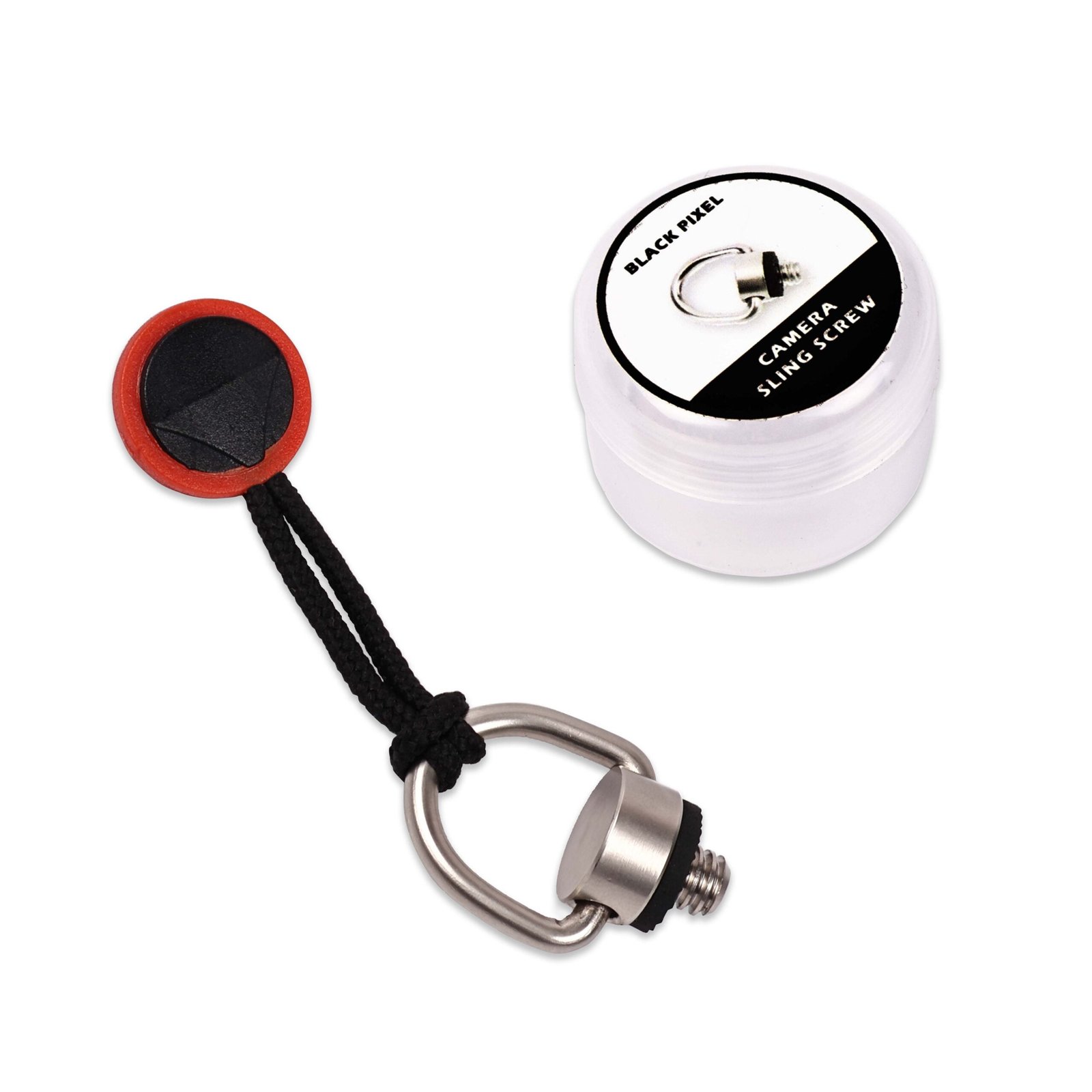 BLACKPIXEL Camera Sling screw | D ring | coated stainless steel | 1/4 thread | for all camera accessories
