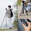 Goocong O4 Lightweight Camera Tripod, 44-136 cm Height, 650g Weight, Quick-Lock Legs, Dual 1/4" Mount