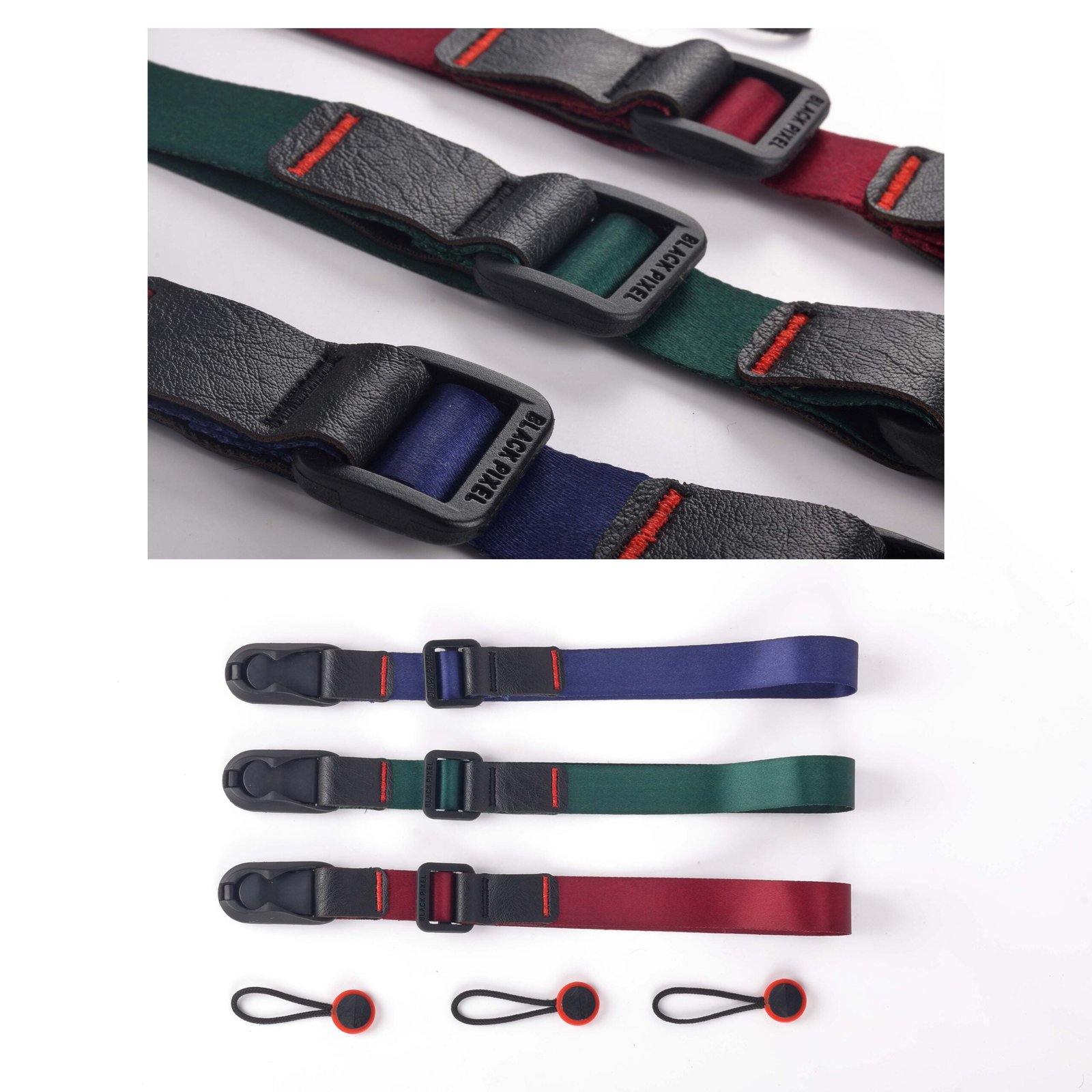 BLACKPIXEL Wristlink Universal and Adjustable Wrist Strap for Camera,Phone,drone controller | Multi colour (Red,Green,Blue)