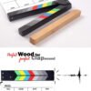 BLACKPIXEL Clapboard pro with anti slip Wristlink strap and 2 marker with eraser for Filmmakers| clapper size (30cm x 25cm) thickness (c 30mm,b 5mm)