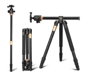 Tripod Kit with Monopod and Ball Head - Twist Lock & Flip Leg Lock Transverse Stand for DSLR Camera & Mobile Phone