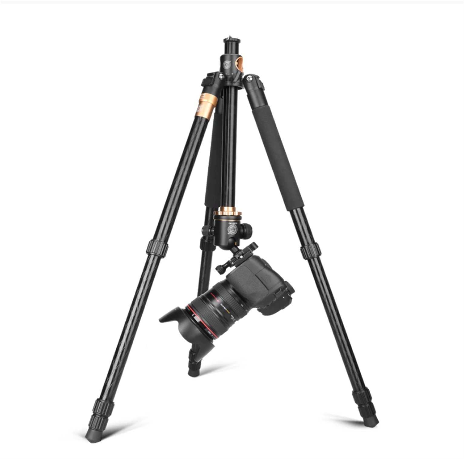 Tripod Kit with Monopod and Ball Head - Twist Lock & Flip Leg Lock Transverse Stand for DSLR Camera & Mobile Phone