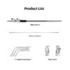 3.3M Heavy-Duty Stainless Steel Magic Leg C Stand & Light Stand with Crossbar Grip - Flexible Photography Tripod for Video Camera