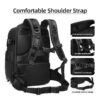Camera Bag - 16 Inch Laptop Backpack with Detachable Partition, MOLLE System, Breathable Design for Photographers