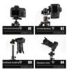 Tripod Kit with Monopod and Ball Head - Twist Lock & Flip Leg Lock Transverse Stand for DSLR Camera & Mobile Phone