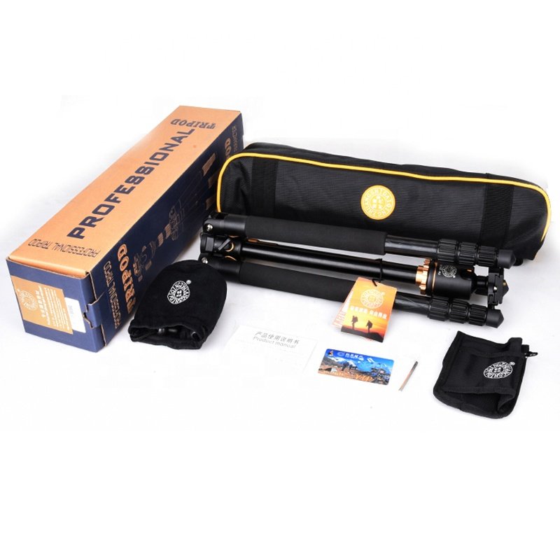 Tripod Kit with Monopod and Ball Head - Twist Lock & Flip Leg Lock Transverse Stand for DSLR Camera & Mobile Phone